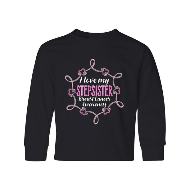 Breast Cancer Awareness Baby T-Shirt inktastic I Love My Stepsister Breast Cancer Awareness Baby T-Shirt inktastic I Love My Stepsister